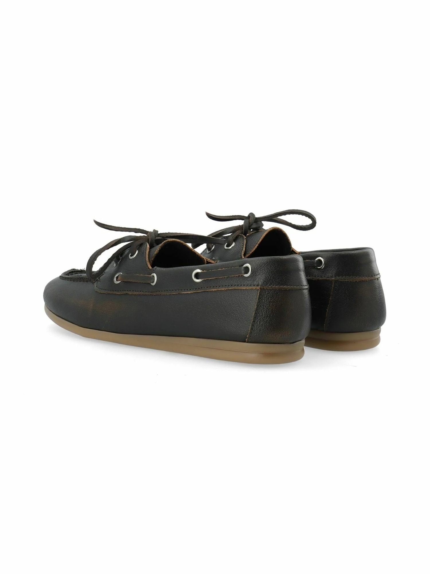 Ballerina CA'SHOTT "Ca'Shott Flat shoe CASCILLE", Damen, Gr. 38, Normalschaft, braun distressed, Obermaterial: 100% Leder, Schuhe