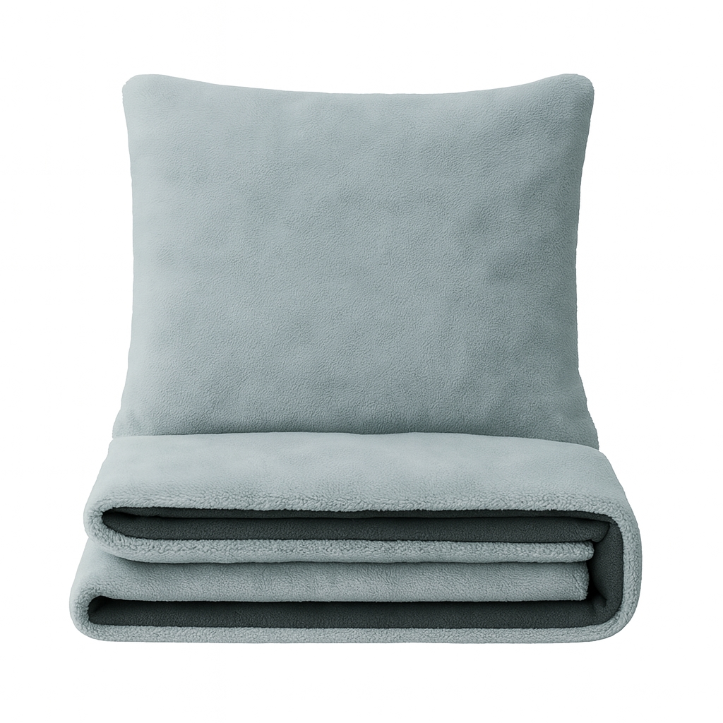 Leonado Vicenti Teddyplüsch Winter Bettwäsche 135x200 Set Grau Bubble Optik mit Kissenbezug 80x80 cm und Reißverschluss flauschig warm Image