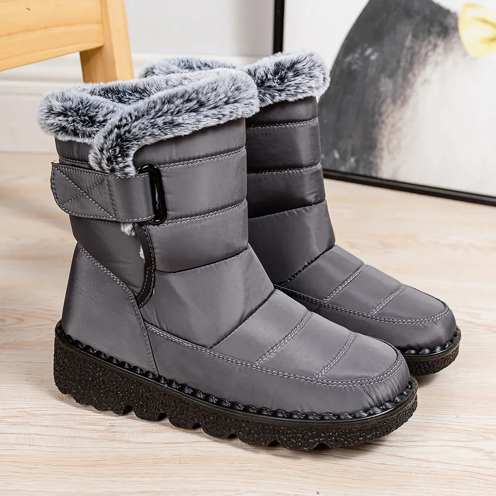 Schnee Frauen Stiefel Weiche frauen Stiefel Plattform Damen Schuhe Pelz Warm Halten Stiefel Damen Neue Plus Größe Botas Mujer winter Schuhe