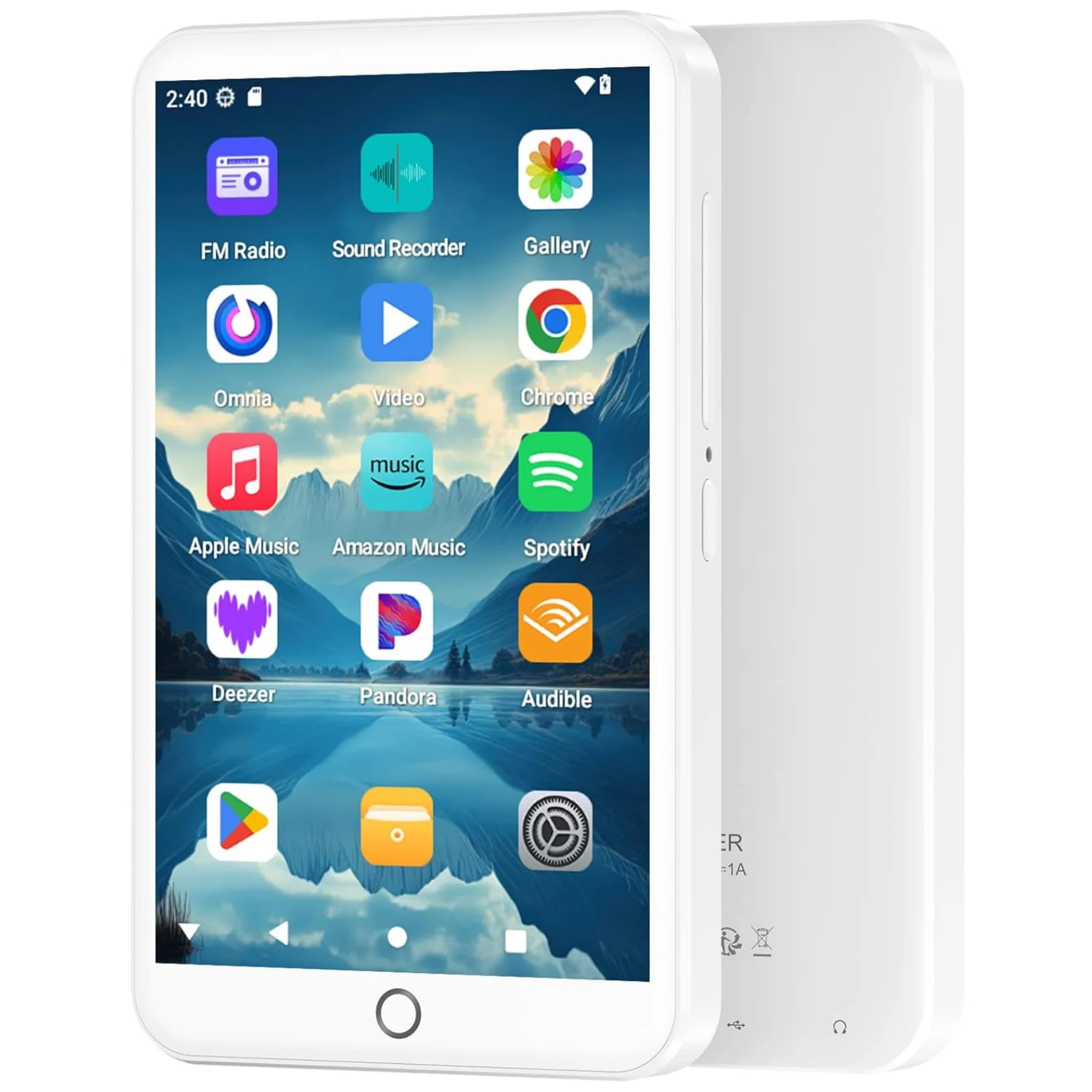 96 GB (64 + 32 GB) MP3-Player mit Bluetooth und WLAN, Android 13 MP3-MP4-Player mit 4-Zoll-Touchscreen und Lautsprecher, 3 GB RAM und 32 GB ROM Image