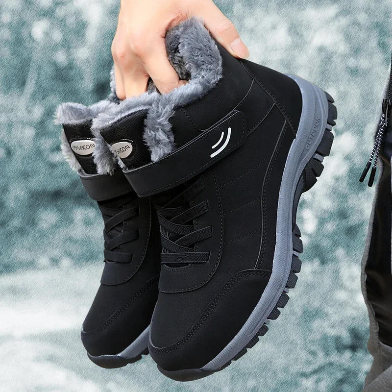 Schnee Stiefel Männer Lace Up Herren Schuhe Atmungsaktive Winter Stiefel Für Männer Casual Männer Schuh Wasserdichte Stiefeletten Schuhe Arbeit Schuhe