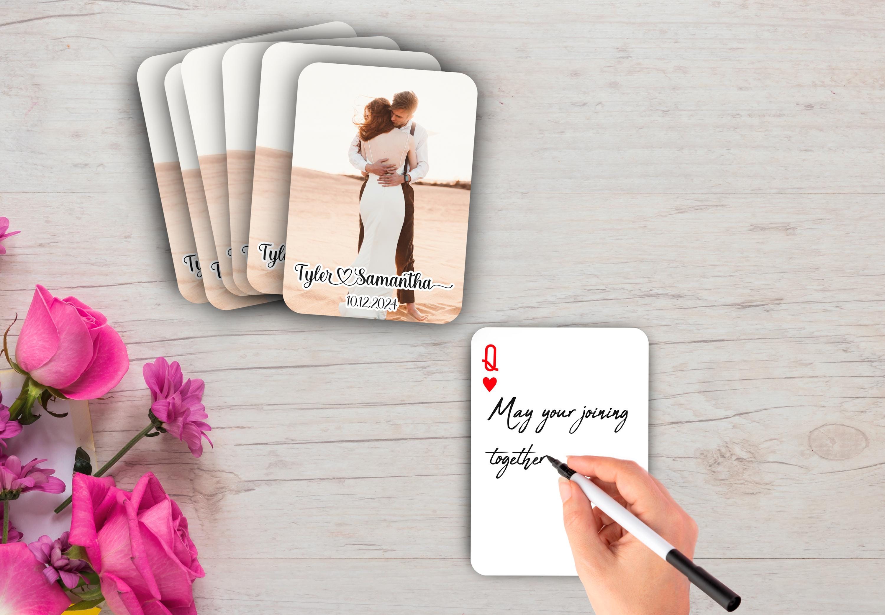 RUSH Libro degli ospiti personalizzato per matrimonio / Libro degli ospiti / Libro degli ospiti con carte da gioco / Firma degli ospiti per matrimonio