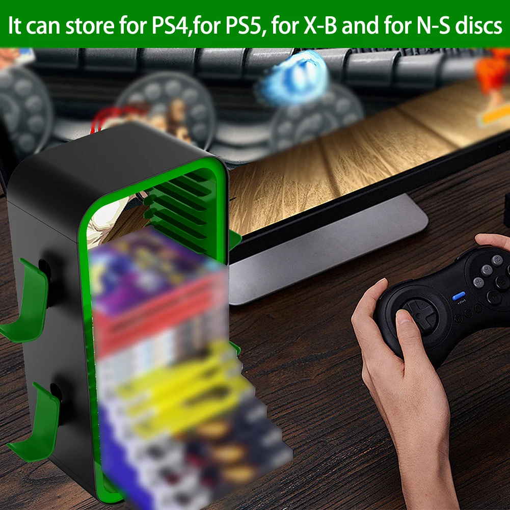 Spiel-Aufbewahrungsturm, Videospiel-Organizer für PS5, für Xbox, für Switch 18, Scheiben, platzsparendes Design, effizientes Aufbewahrungszubehör