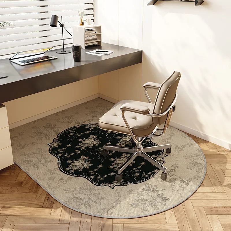 VIKAMA Computer-Stuhlmatte, Schlafzimmer-Schminktisch, Stuhl-Fußpolster, Arbeitszimmer-Gaming-Stuhl, Drehstuhl, Teppich für Heimdekoration