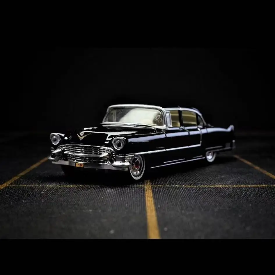 GreenLight 1:64 1955 Cadillac Fleetwo Serie 60 Pate Elvis Presley Modell Sammlerspielzeug Geschenk Souvenir Display Ornament Image