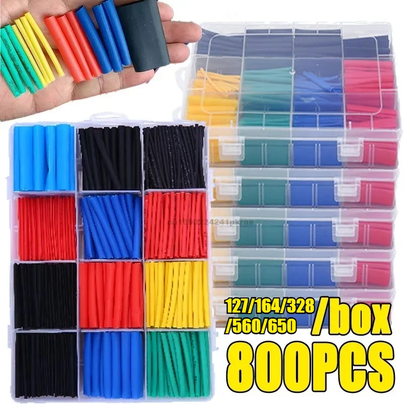 Schrumpfschlauch-Set, Draht, elektrischer Anschluss, Drahtwickel, Kabelschutz, thermobeständiger Schlauch, Verpackungsisolierung Image