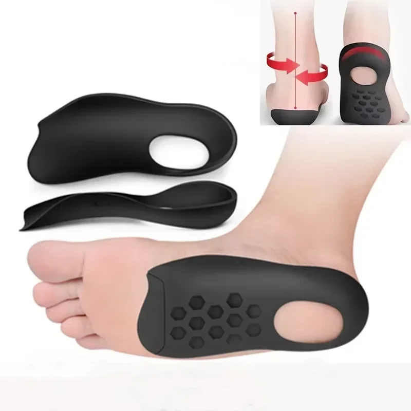 Plattfuß O-förmige Beine Einlegesohle für Schuhe Korrektur Fußgewölbeunterstützung Plantarfasziitis Orthopädische Einlegesohlen Männer/Frauen Fußpflege Einsatz Image