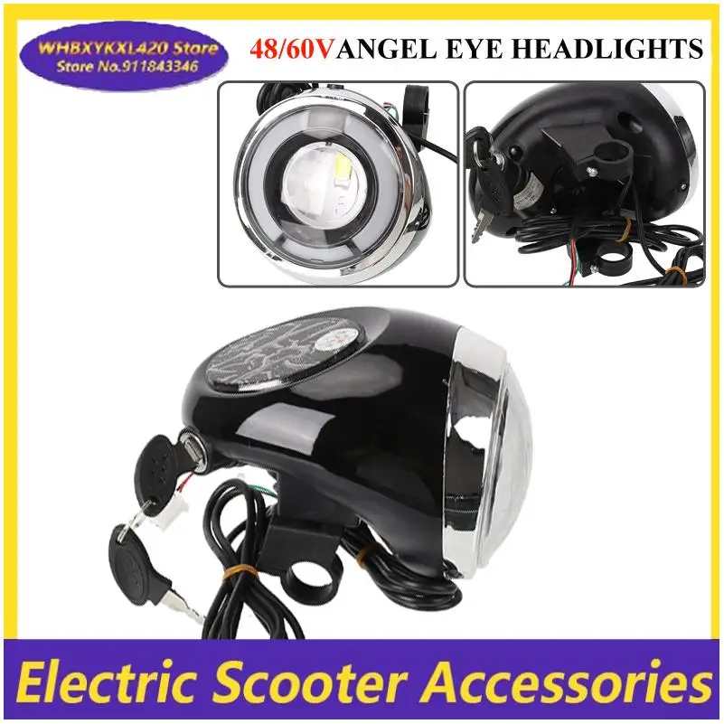 Hochwertige 48/60V Scheinwerfer Blinker Rücklichter LCD Instrument Armaturenbrett für Citycoco Elektroroller Teile Image