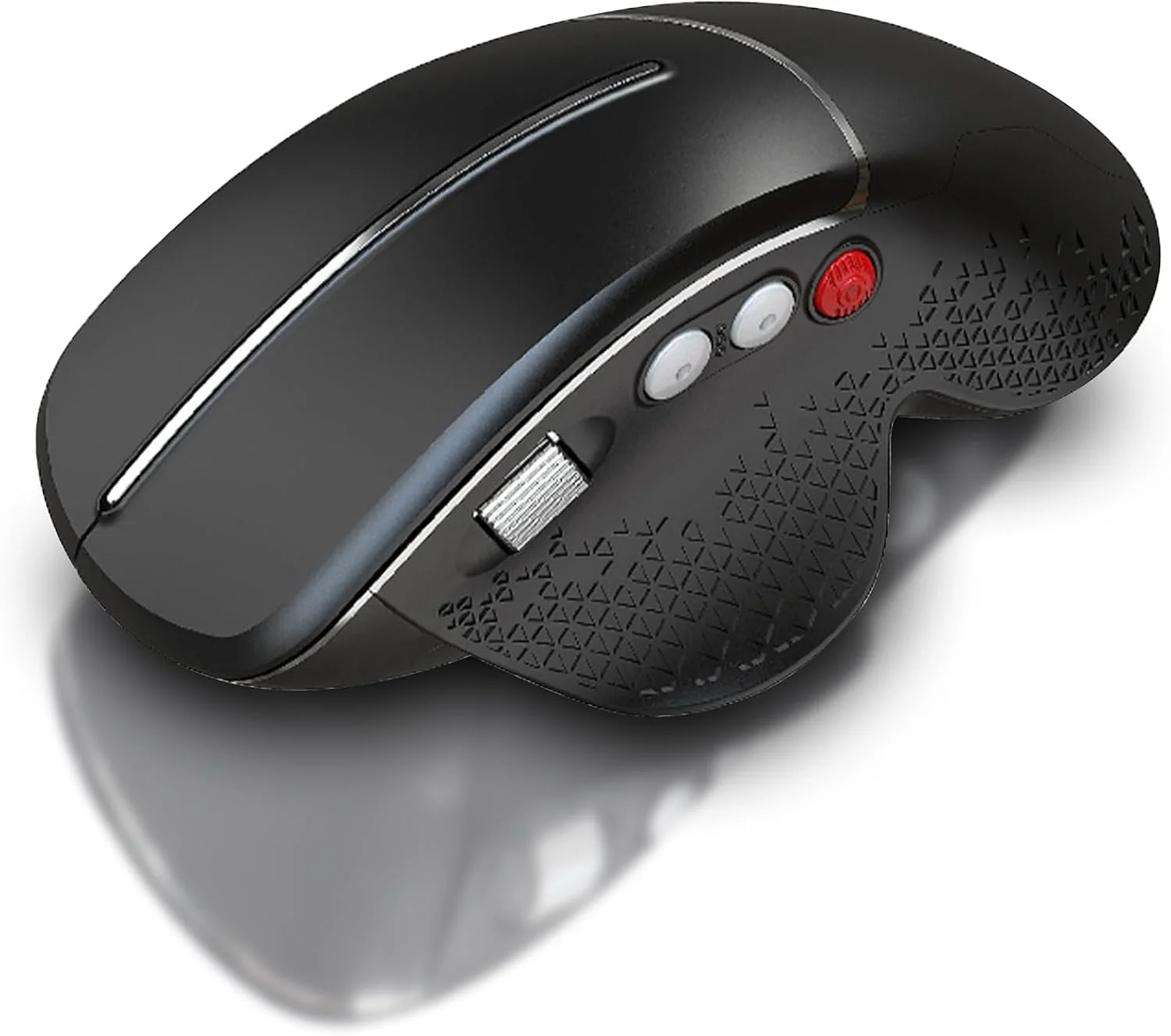 Drahtlose ergonomische vertikale Maus USB Wireless Mouse Side Roller Slient Click Mouse für Computer Laptop Image