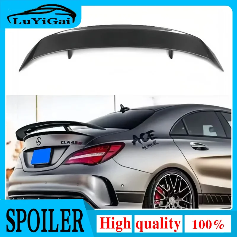 GT Spoiler Per Mercedes CLA Wing CLA45 W117 C117 Opaco In Fibra di Carbonio Posteriore Tronco Coperchio Spoiler CLA180 CLA200 CLA250 CLA260 2013 ON
