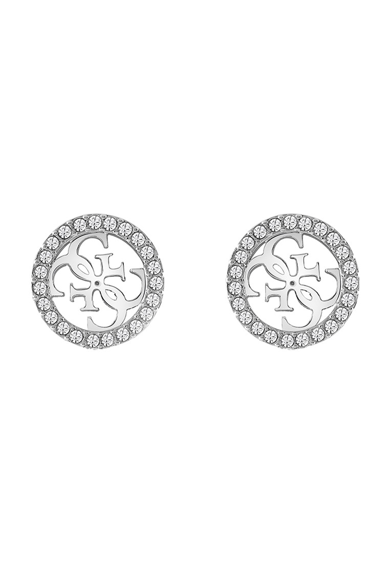 Guess Womens UBE02161RH Ladies Studs Party Earrings - Silver Stainless Steel - One Size | Guess Sale | Discount Designer Brands