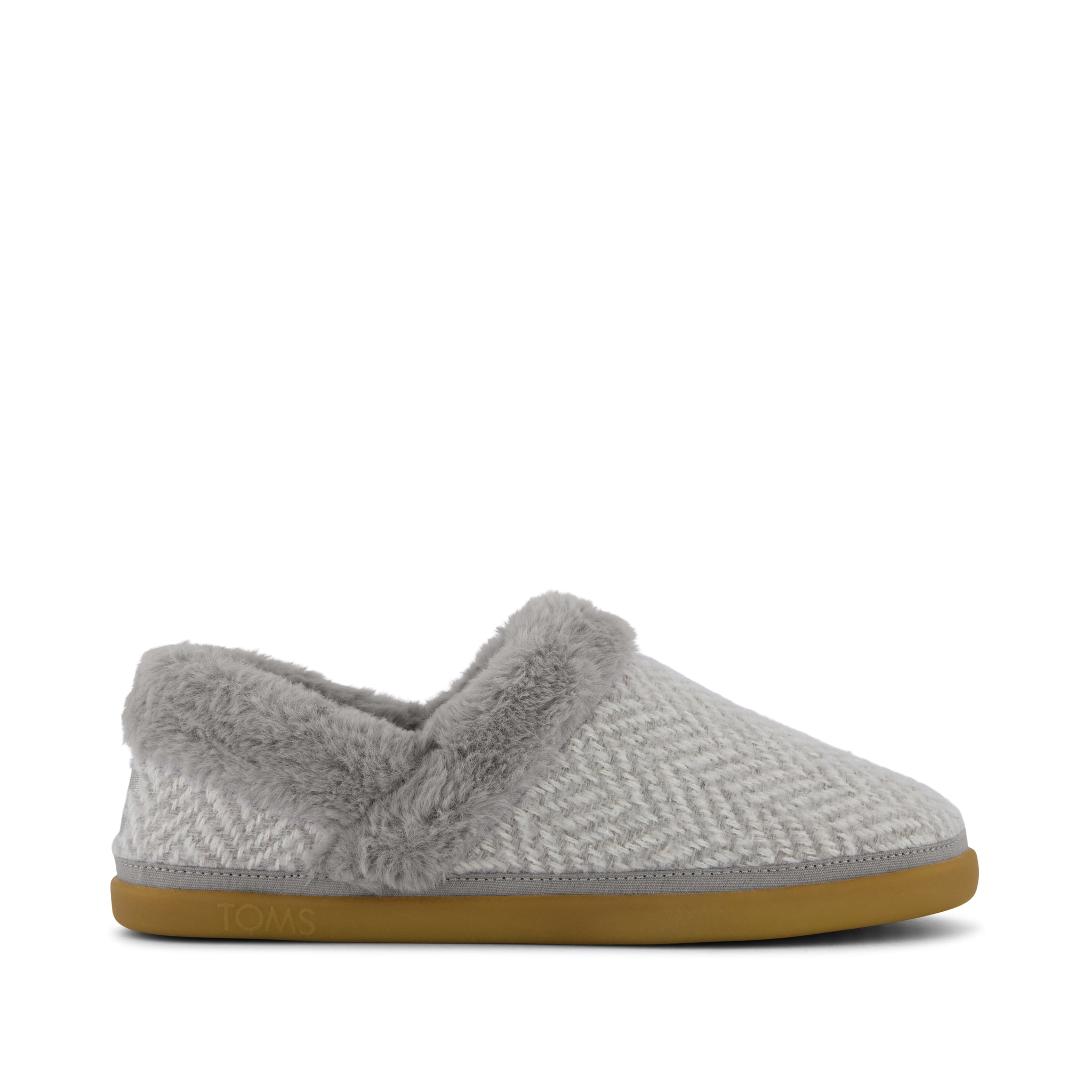 Women's Oslo Convertible Slipper Drizzle Herringbone | Grey | Size 7.5 | TOMS Official Site - Shoes, Accessories, & Apparel
