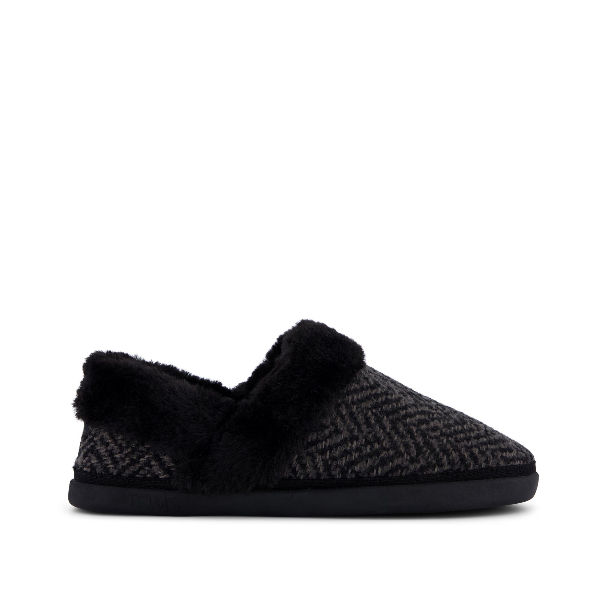 Women's Oslo Convertible Slipper Herringbone | Black | Size 5 | TOMS Official Site - Shoes, Accessories, & Apparel