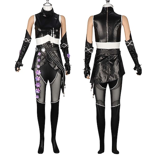Von koreanischen Idolen inspiriert Popstar Kostüm Bodysuits Festkleidung Virtuelles Idol for Damen Erwachsene Halloween Karneval Leistung Party Image