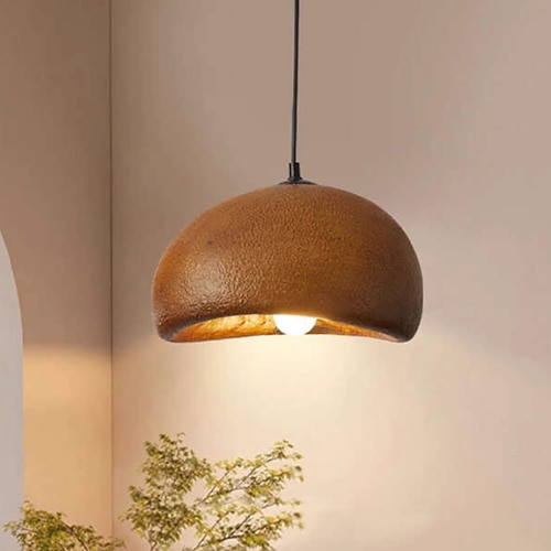 Wabi Sabi Pendelleuchte Hängeleuchte Metall Kronleuchter,kreative Persönlichkeit Pendellampe Lampenschirm,Schlafzimmer Wohnzimmer Dekoration Beleuchtungskörper Image