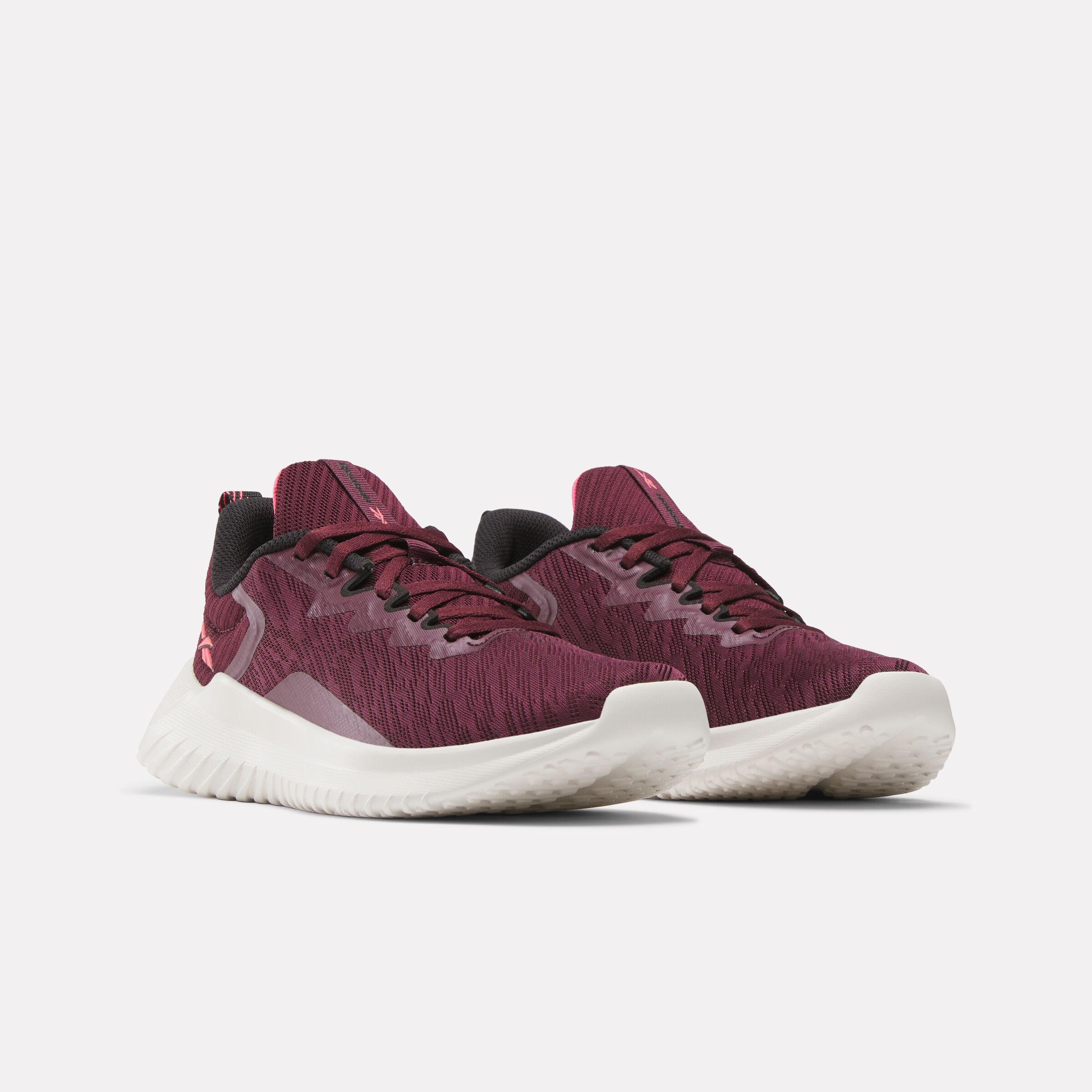 Trainingsschuh REEBOK "FLUXLITE II", Damen, Gr. 40,5, schwarz cherry, luxe grau, schwarz, Synthetik, Textil, Schuhe