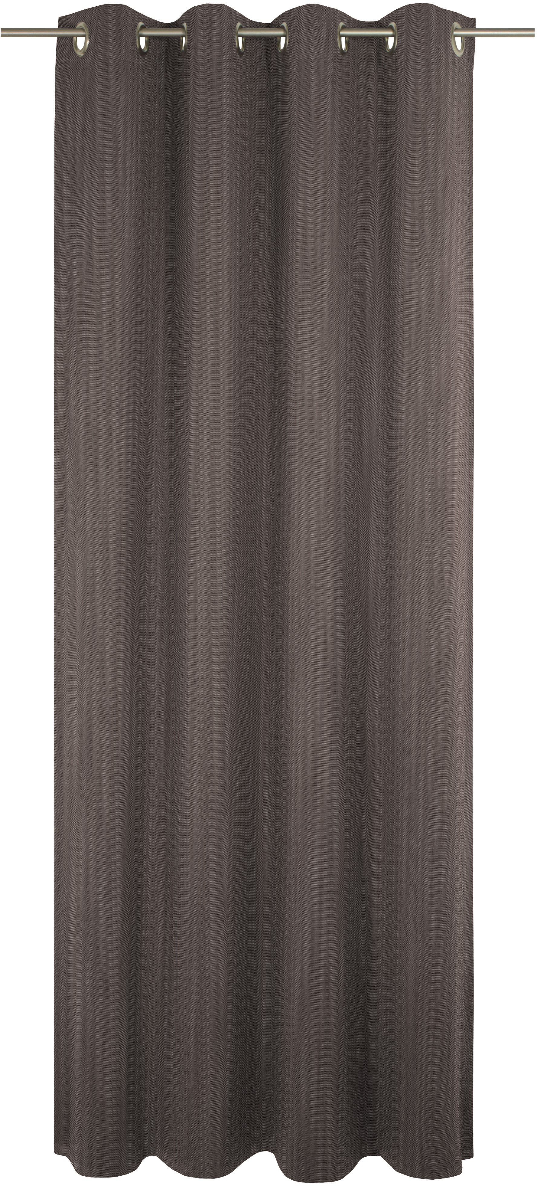 Vorhang ADAM "Uni Collection", braun (dunkelbraun), B:142cm H:295cm, Baumwolle (Bio-Baumwolle), Gardinen, Blickdichter aus 100% Bio-Baumwolle Image