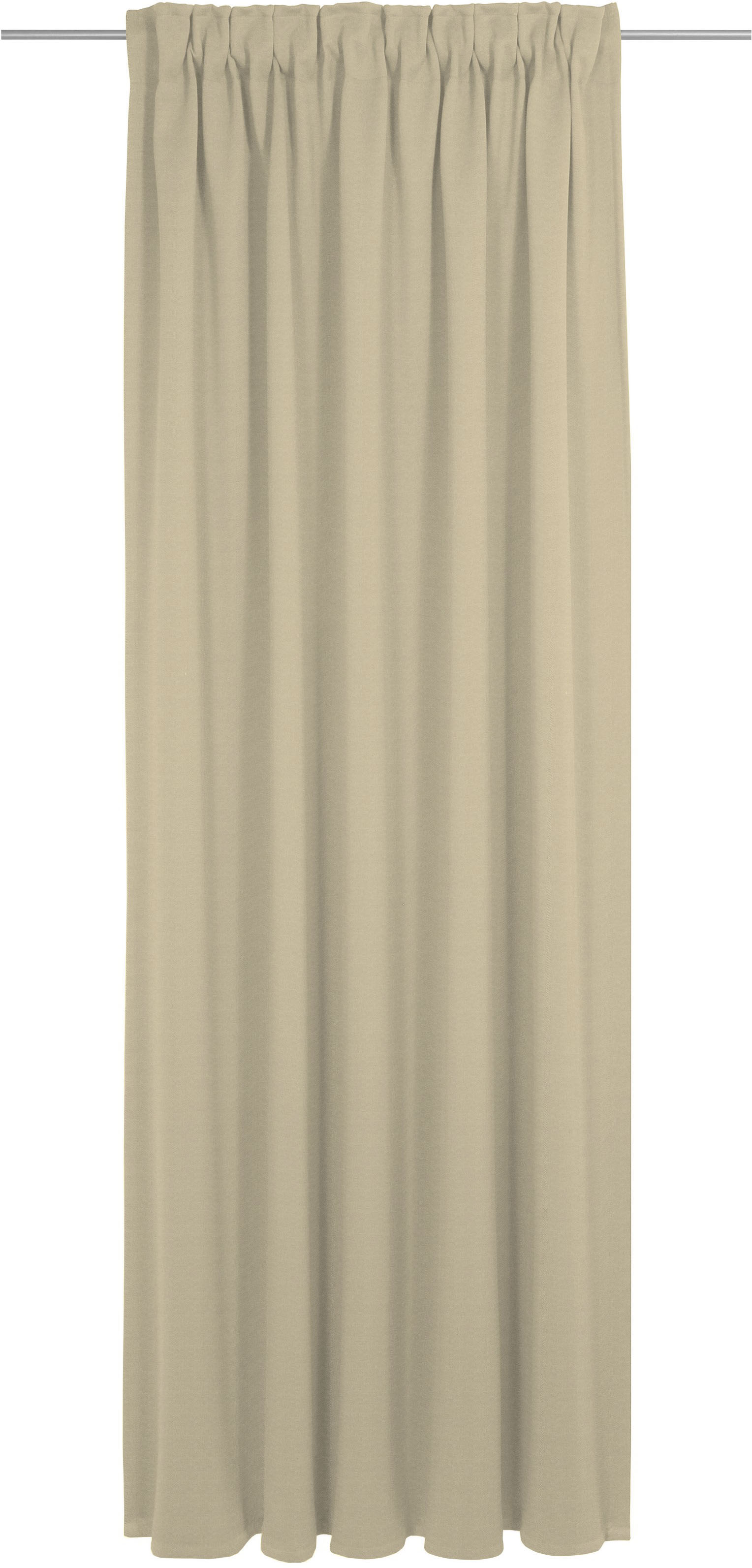Vorhang ADAM "Uni Collection", beige, B:142cm H:405cm, Baumwolle (Bio-Baumwolle), Gardinen, Blickdichter aus 100% Bio-Baumwolle Image