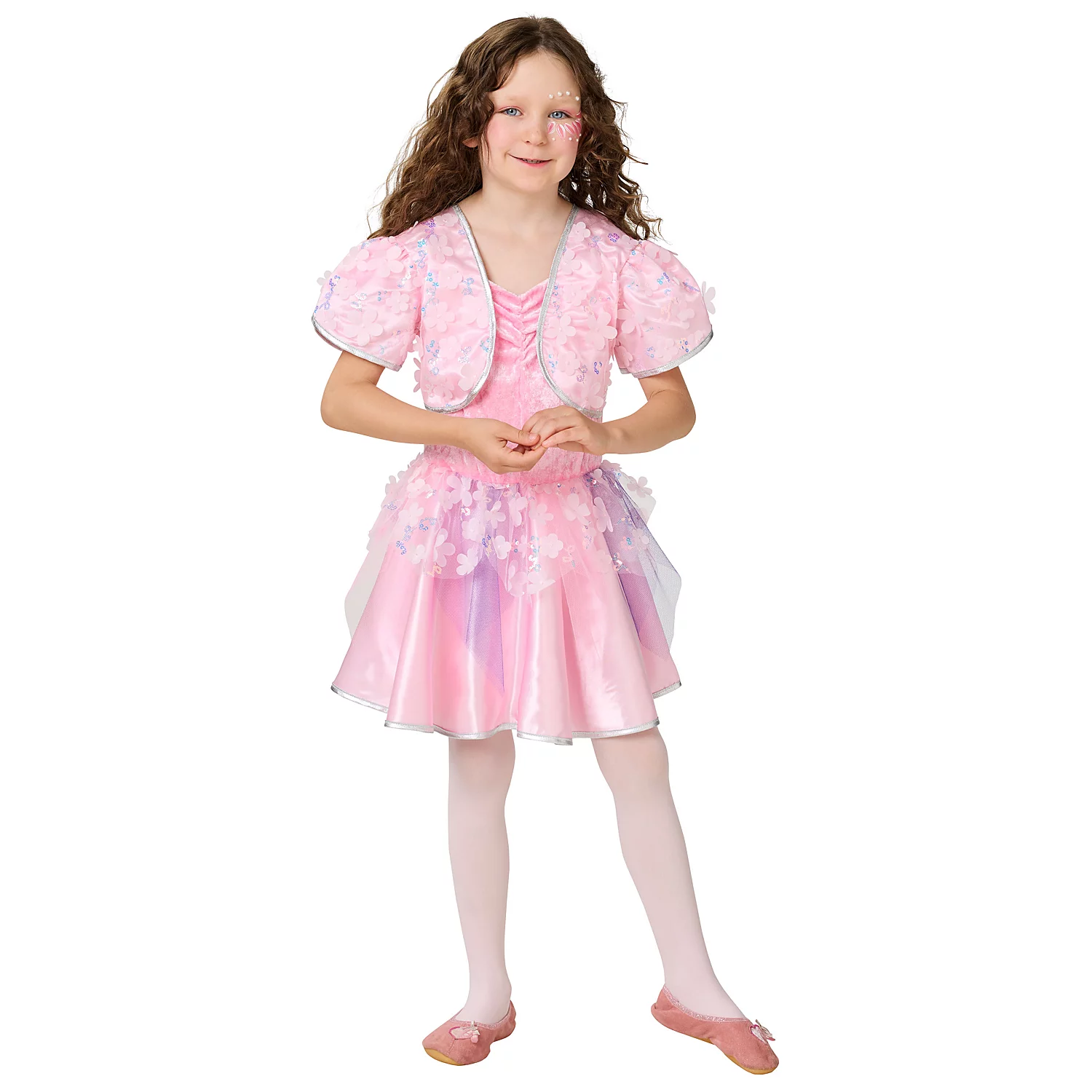 Kinder-Kleid Blumen, rosa Image