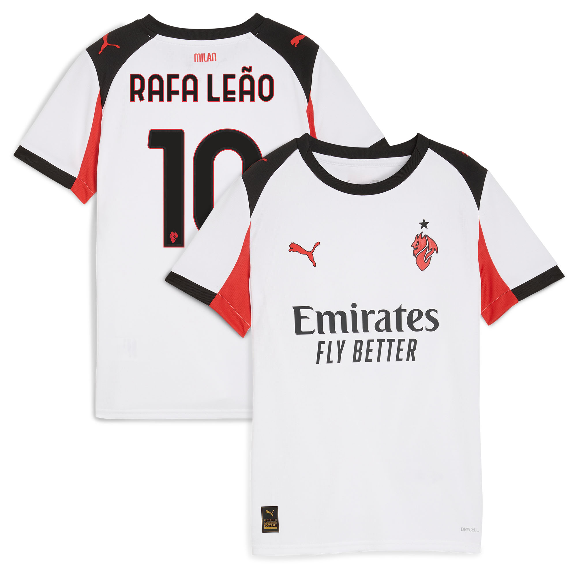 AC Milan PUMA Auswärtstrikot 2025-26 - Kinder mit Aufdruck Rafa Leão 10 Image