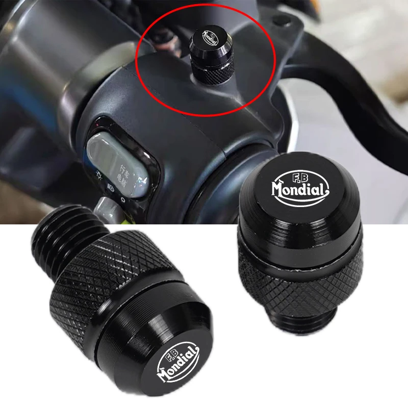 Für FB Mondial Flat Track Hps 125 300 Hipster Imola Smt Smx 125 Enduro Motorrad CNC Spiegel Lochstopfen Schrauben Schrauben Abdeckkappen Image