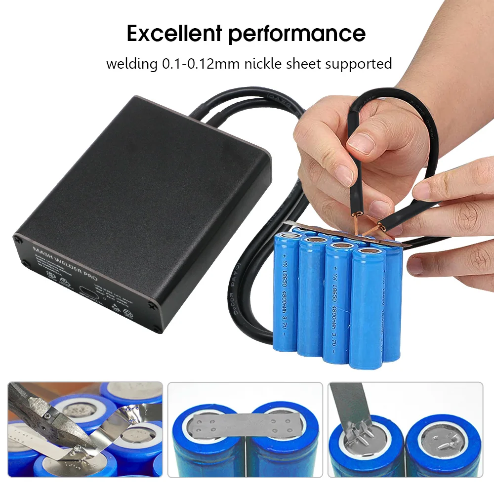 DIY Mini-Punktschweißgerät, 5 Gänge, verstellbar, tragbar, Hand-Punktschweißgerät für 18650-Batterieladung mit Punktschweißstift Image