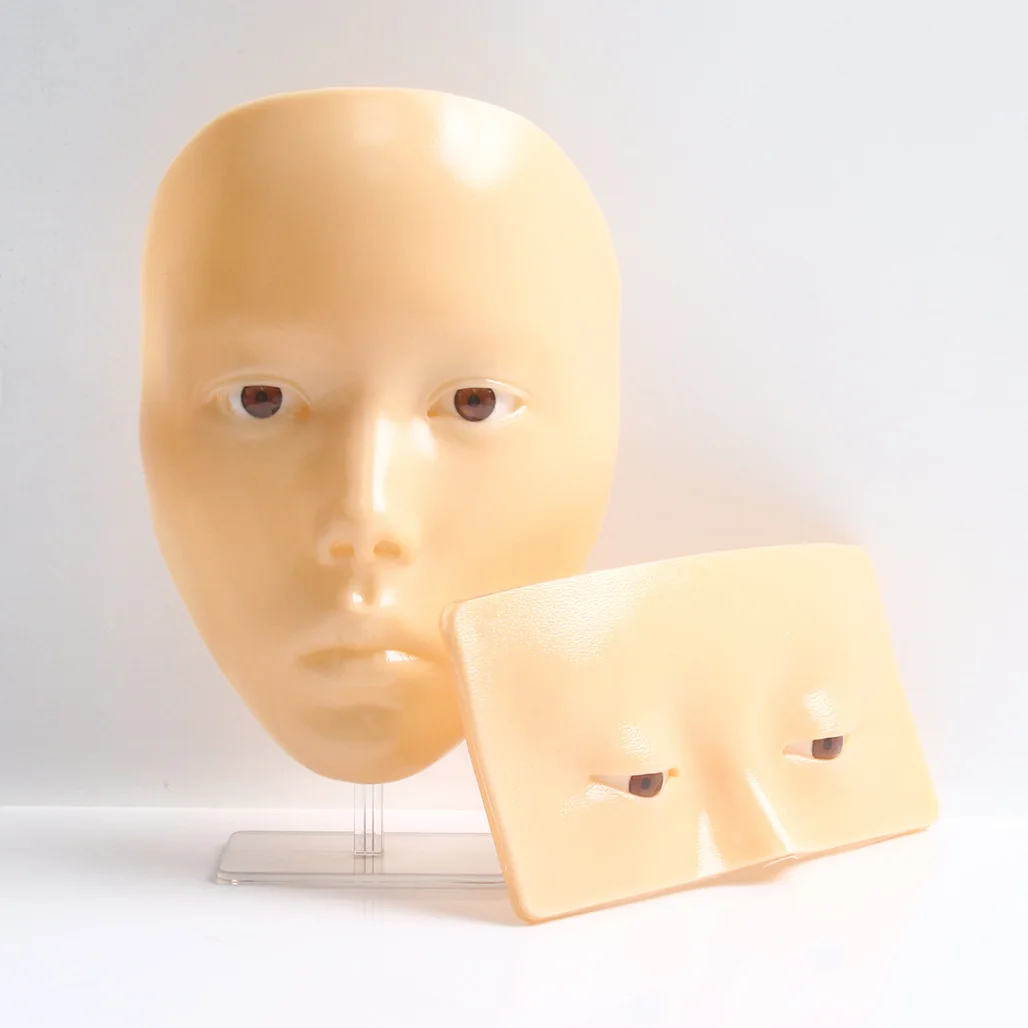 1 Set/schachtel Volle Gesicht Und Augen Wiederverwendbare Make-Up Bord Make-Up Ausbildung Silikon Praxis Pad für Make-Up Schönheit Akademie Kosmetik