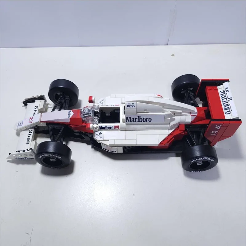 MOC-195460Weiß Neue Ikonische Formel Auto Sportwagen Bausteine Modell 701 Teile MOC Kreative JungenKinder GeburtstagBausteine Spielzeug Image