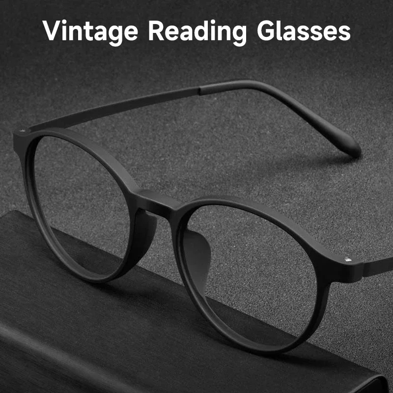 Vintage Runde Lesebrille Männer Frauen Anti-blau Licht Brillen Hohe Qualität TR90 Leser Retro Blockieren Blau Licht Brillen