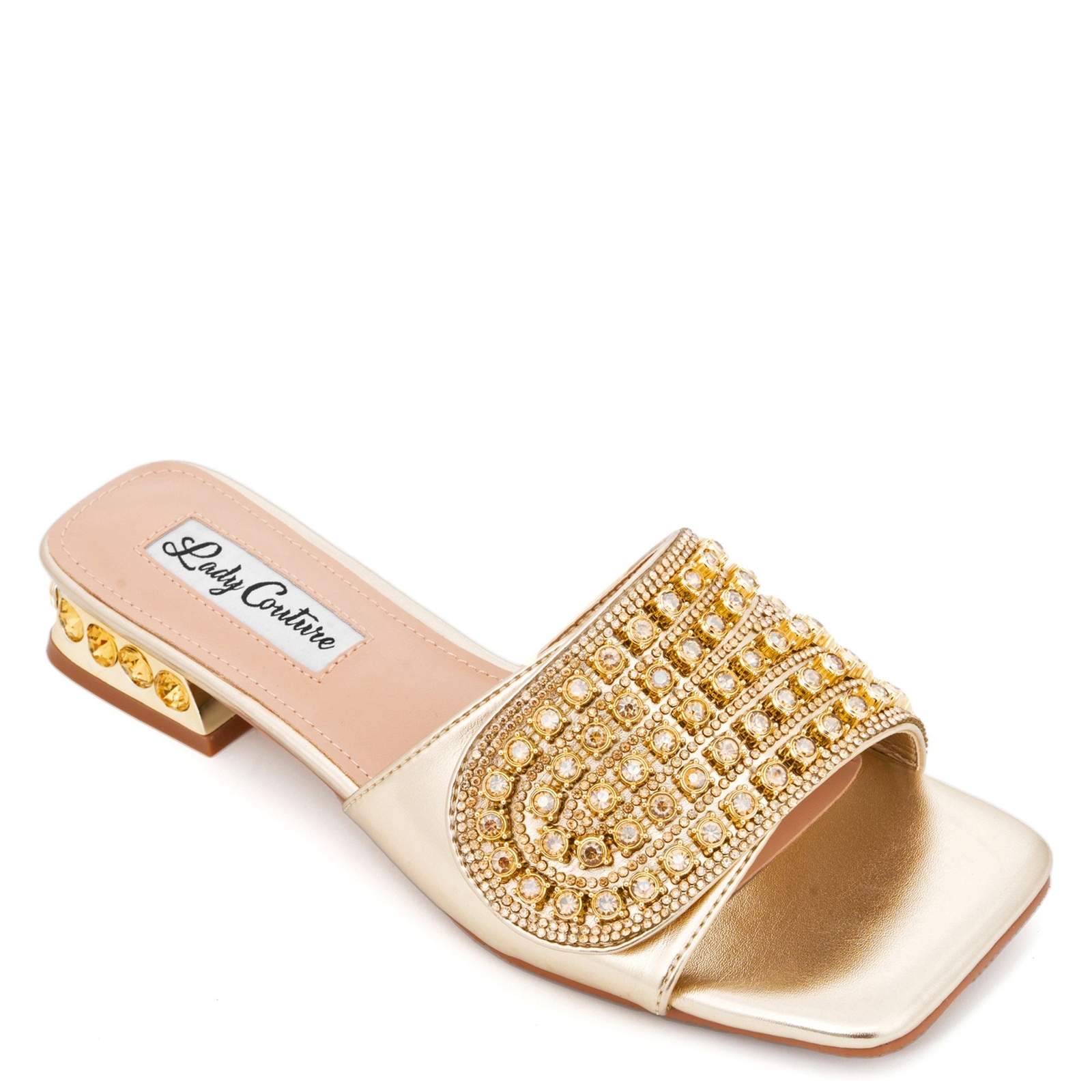 Lady Couture of NY Ivy - Womens 12 Gold Sandal Medium