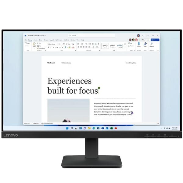 Lenovo Monitor »L24-4e« 60,5 cm / 23,8 '' schwarz