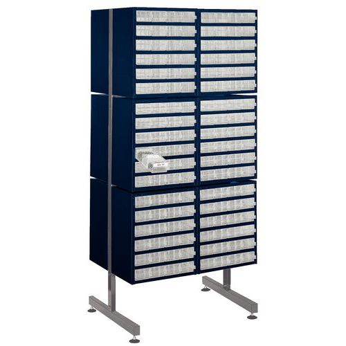 Support-cloisons Pour 12 Blocs-tiroirs 2 50 Mm - Raaco