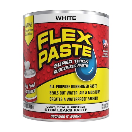 FLEX SEAL PFSWHTR32 Flex Paste, Can, White, Not Applicable