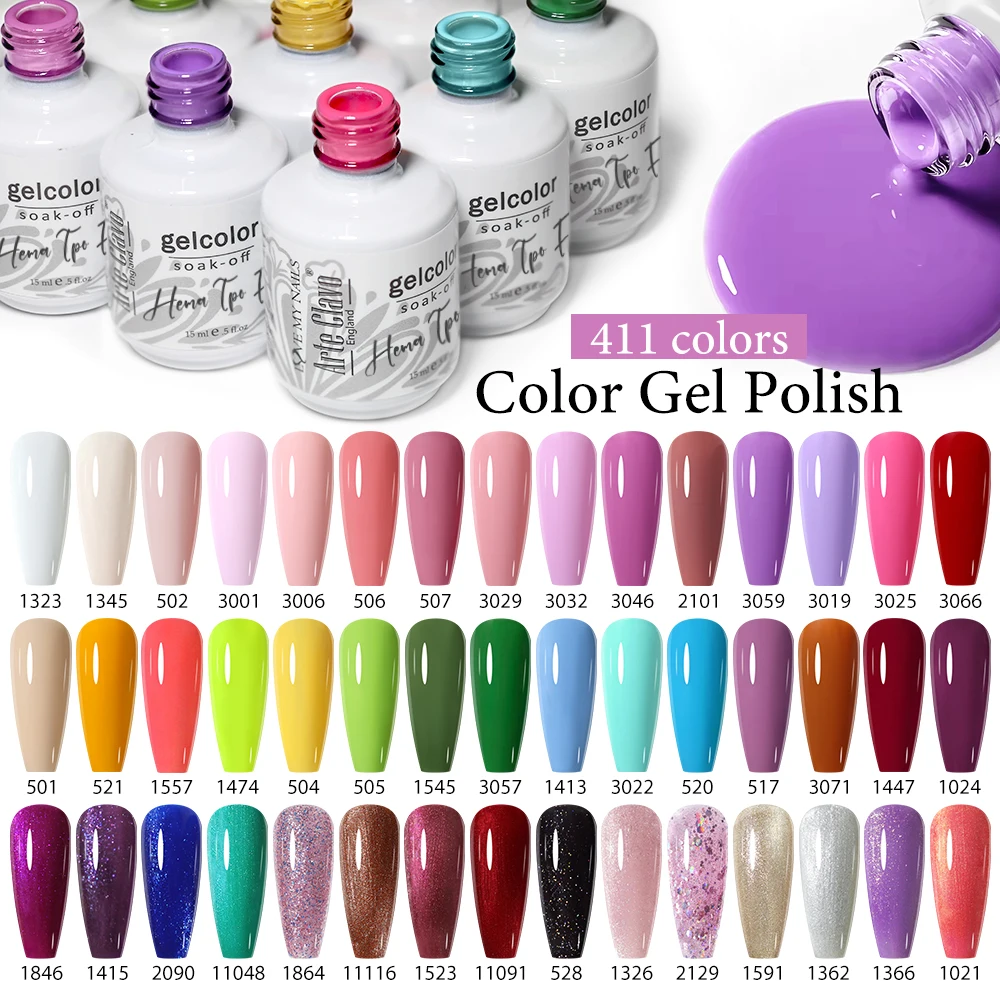 Arte Clavo Hema Free TPO Free Nagelgelpoliermittel Nagelzubehör Vernis Semi Permanent Nail Art Maniküre Soak Off UV Gel Nagellack Image