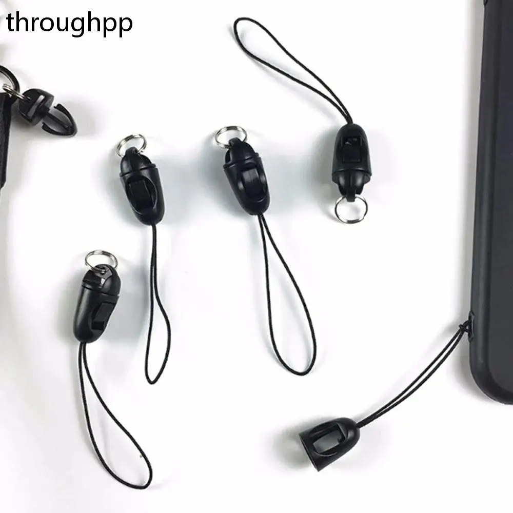 10 PCS/Lot Nylon Black Phone Straps Lanyard Detachable Lanyard Mobile Phone Accessories DIY Accessories Pendant