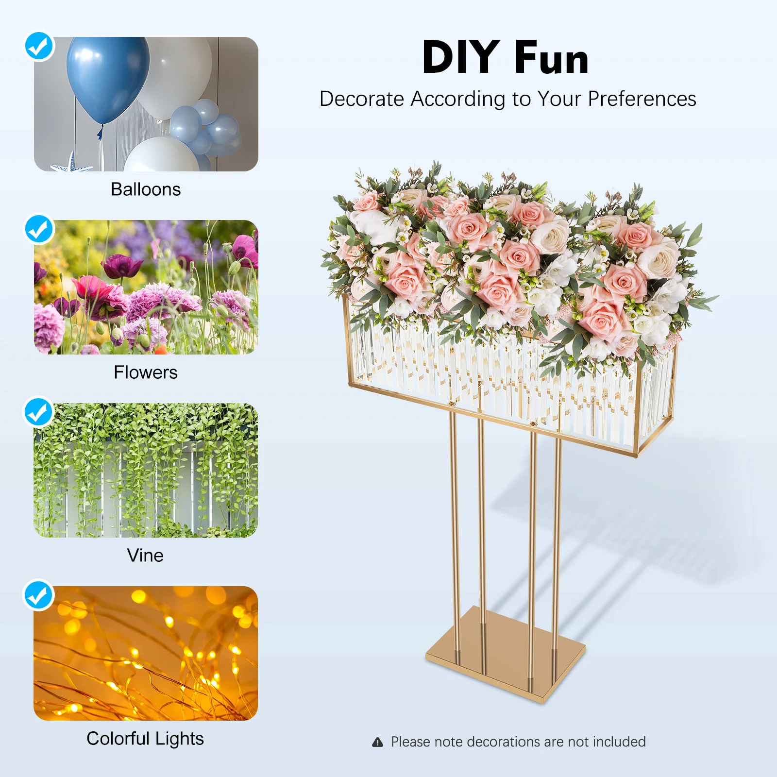 Wedding Flower Stand Wedding Crystal Flower Stand Crystal Flower Stand Acrylic Flower Stand Flower Stand