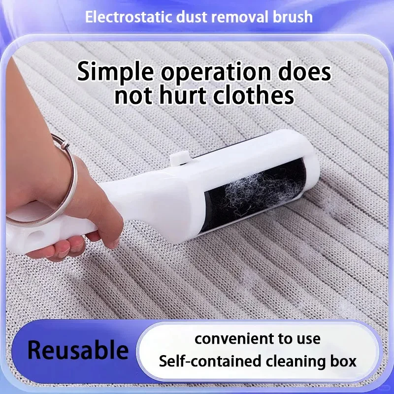 Wiederverwendbare Kleidung, Fusselentferner, zylindrische Trockenreinigungsmaschine, tragbare Klebbürste für Haushalt, Sofa, Tierhaar-Reinigungswerkzeug Image