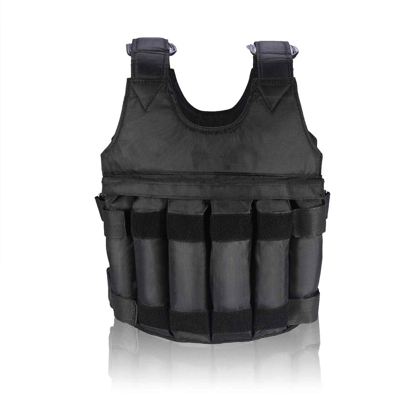 Exercise Training Fitness Empty Weight Vest 50KG Maximum Loading Adjustable Workout Strength Training Vest