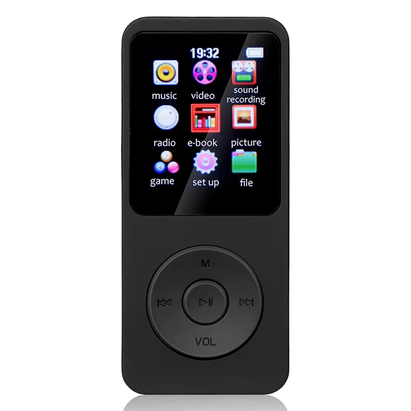 Lecteur MP3 haut-parleur intégré Sport lecteur MP4 Compatible Bluetooth 5.0 étudiant Walkman Support Radio FM enregistrement de livres électroniques pour les enfants