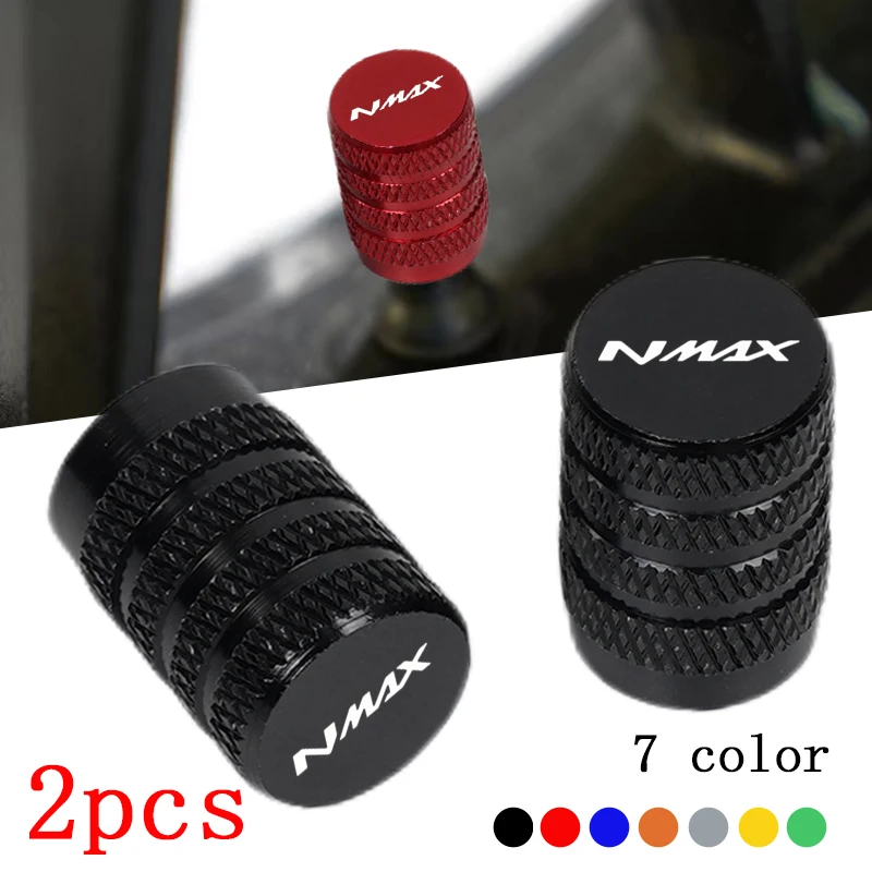 2 stücke Motorrad Reifen Ventil Air Port Stem Abdeckung Kappe Stecker Für Yamaha Nmax N-max 125 155 2017-2025 Zubehör Image