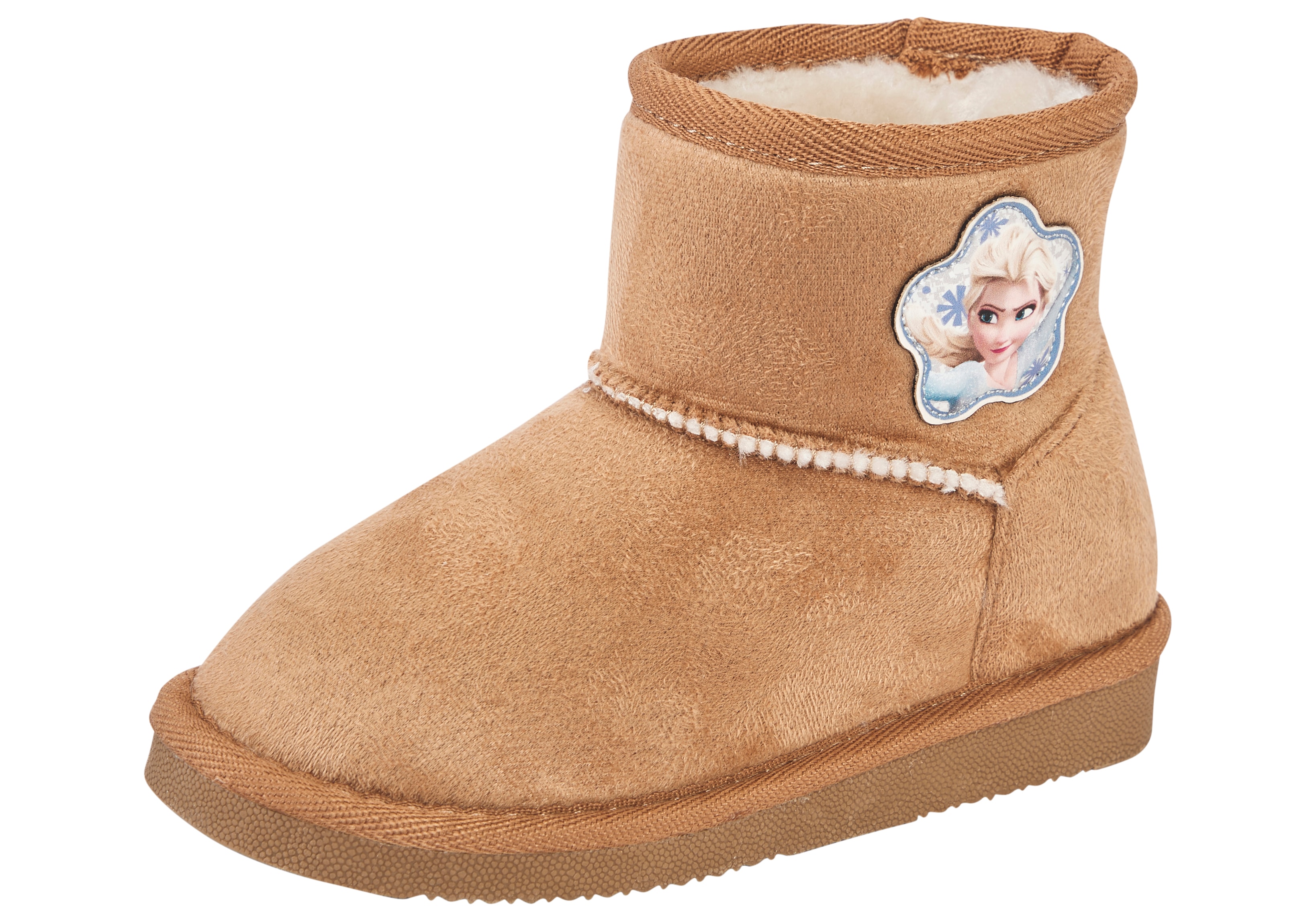 Schlupfboots DISNEY "FROZEN", Damen, Gr. 30, chetsnut, Textil, Schuhe, Winterschuhe, Winterboots, Snowboots, Schlupfstiefel, gefüttert