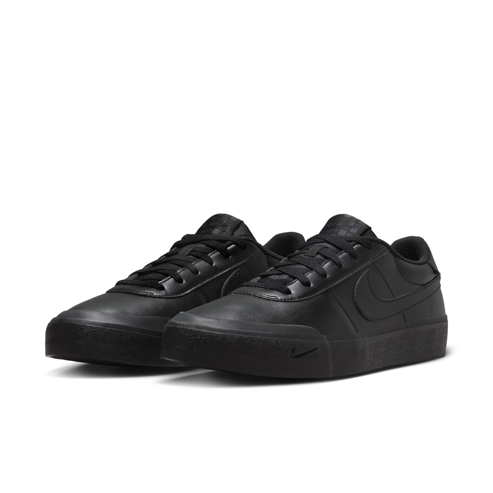 Sneaker NIKE SPORTSWEAR "COURT SHOT", Gr. 45, schwarz, schwarz, Synthetik, Schuhe