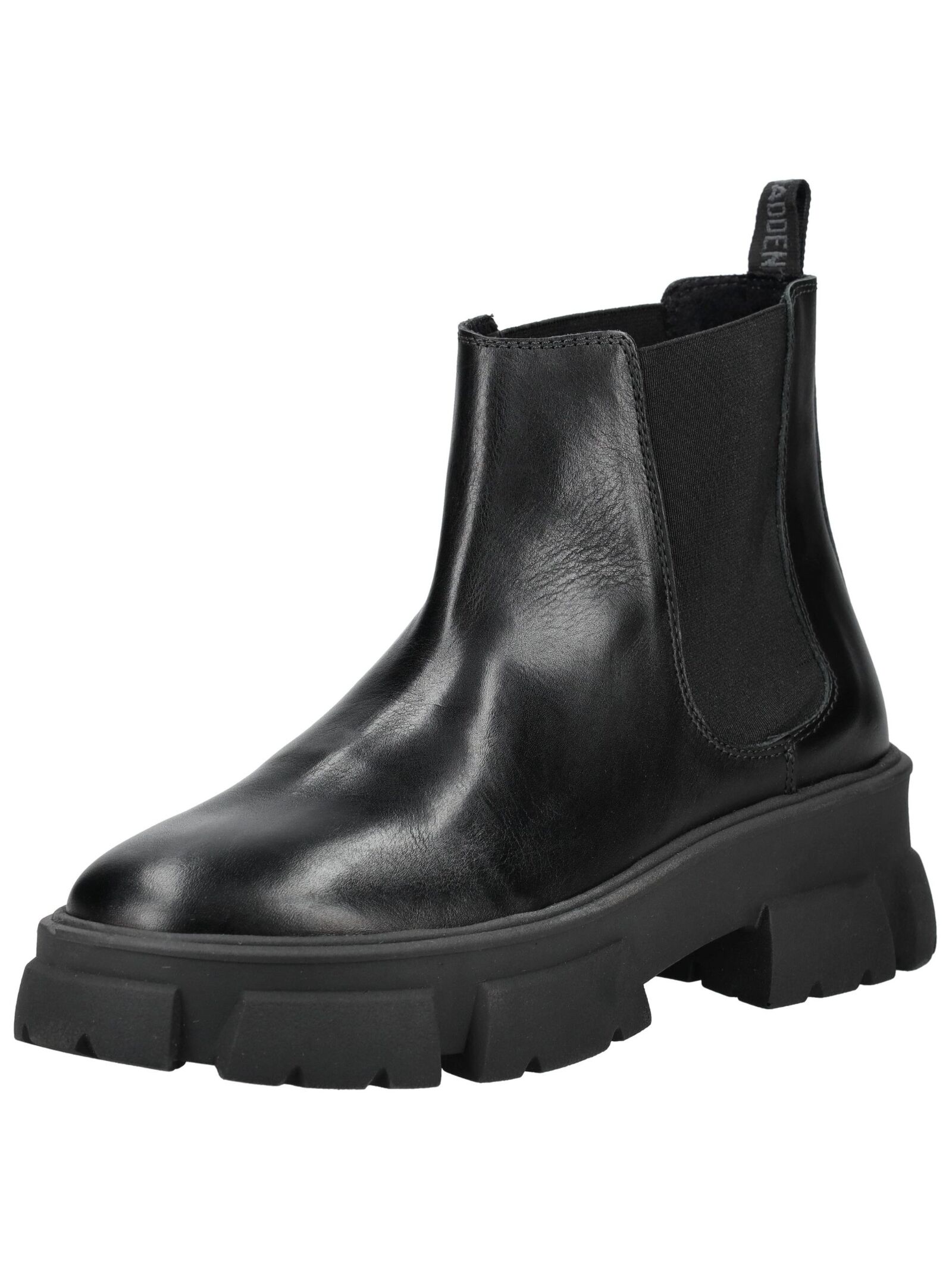 Stiefelette STEVE MADDEN "STEVE MADDEN Stiefelette Leder/Textil", Herren, Gr. 44, schwarz, Leder, Textil, Schuhe