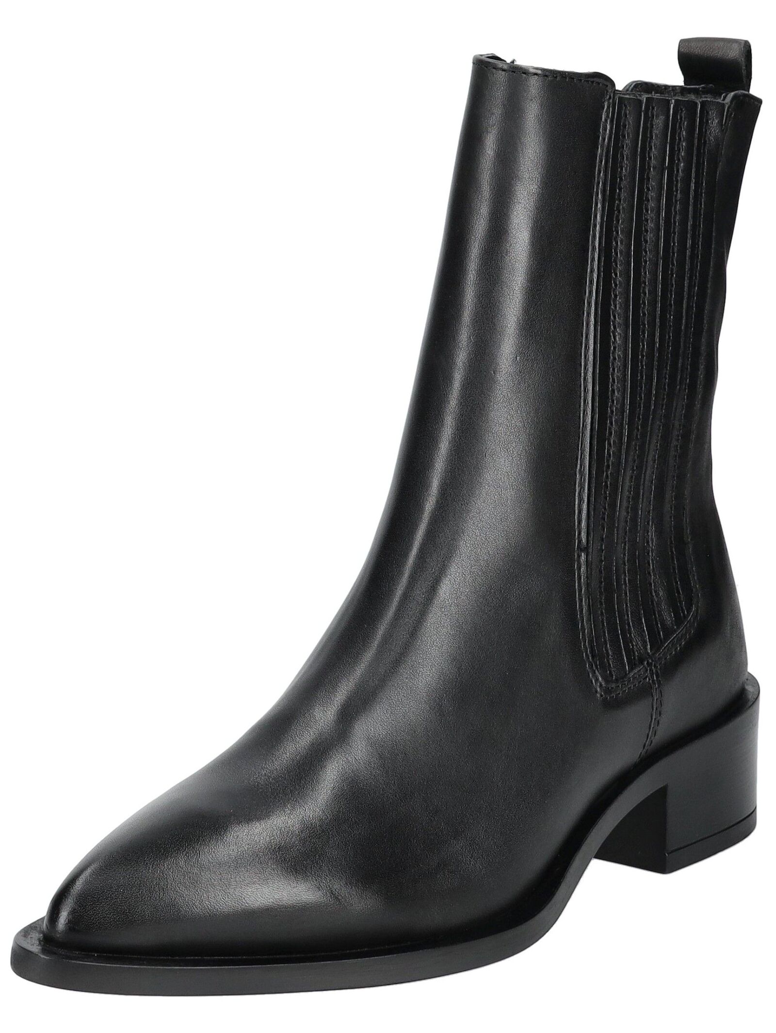 Stiefelette PAVEMENT "Pavement Stiefelette Leder/Textil", Damen, Gr. 40, schwarz, Leder, Textil, Schuhe