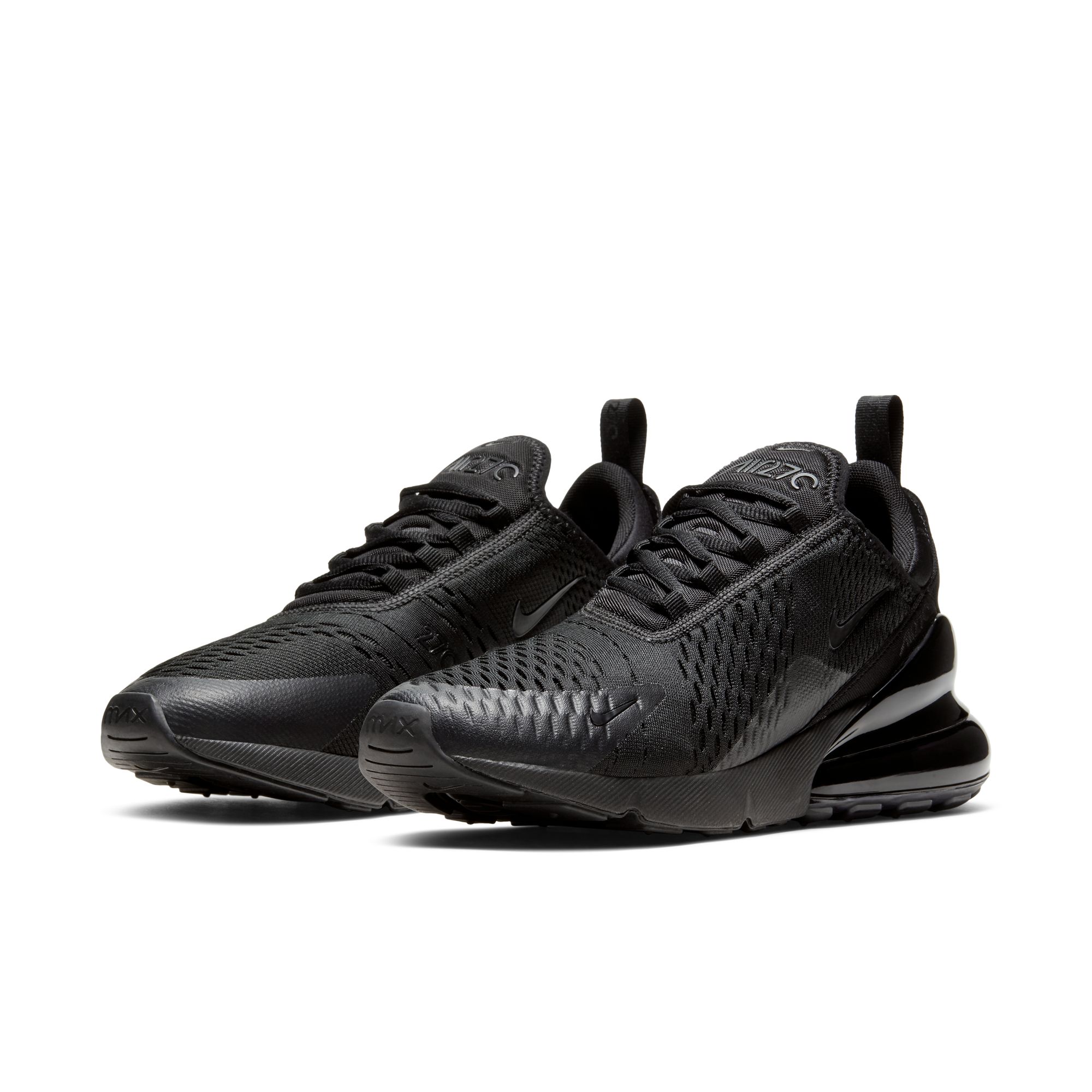 Sneaker NIKE SPORTSWEAR "AIR MAX 270", Herren, Gr. 40, schwarz, schwarz, schwarz, Synthetik, Textil, Schuhe Sneaker, Topseller