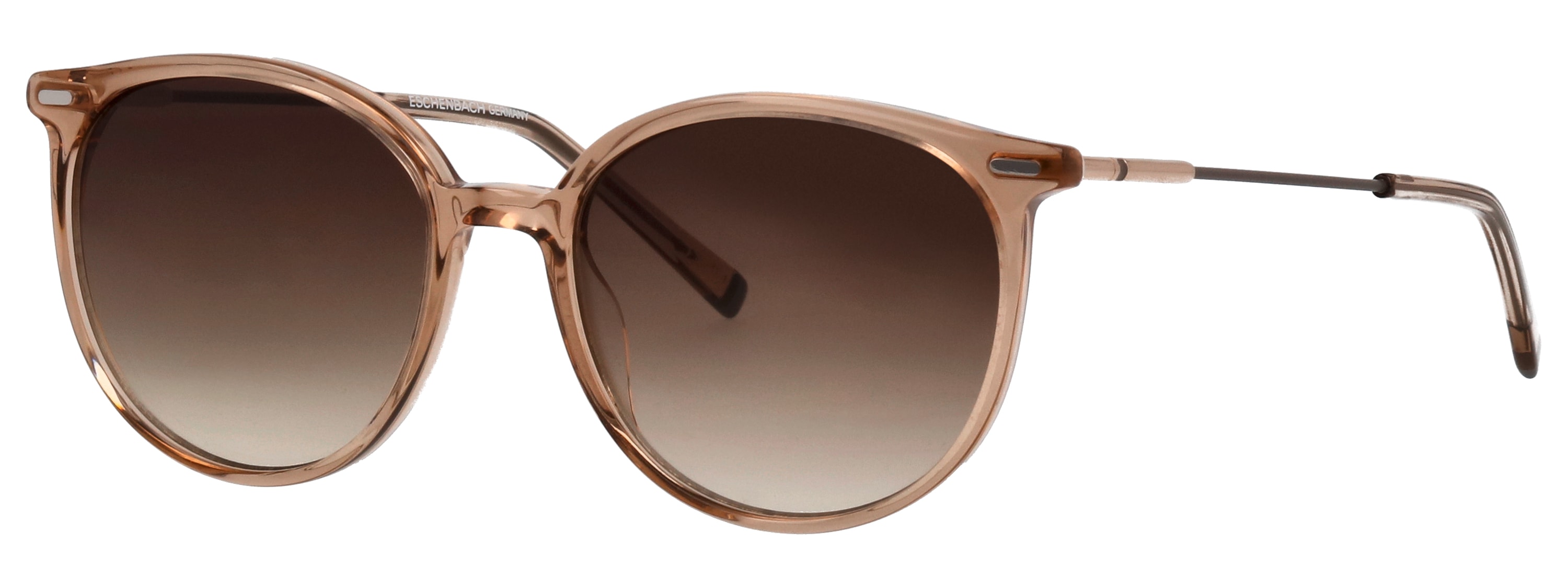 Sonnenbrille HUMPHREY´S EYEWEAR "585345", Damen, beige (sand, grau), Sonnenbrillen, Form Panto, Federscharnier, Polyamid UV 400 Image