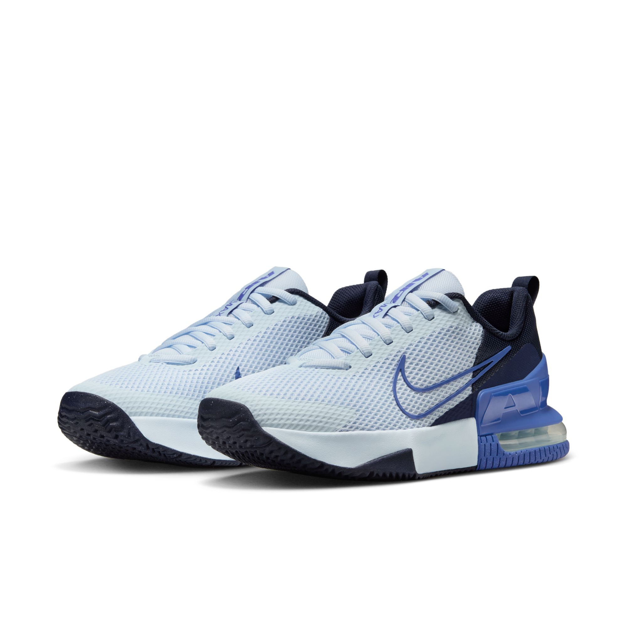 Trainingsschuh NIKE "M AIR MAX ALPHA TRAINER 6", Gr. 46, blau tint, comet blau, midnight navy, Synthetik, Textil, Sportlich, Schuhe