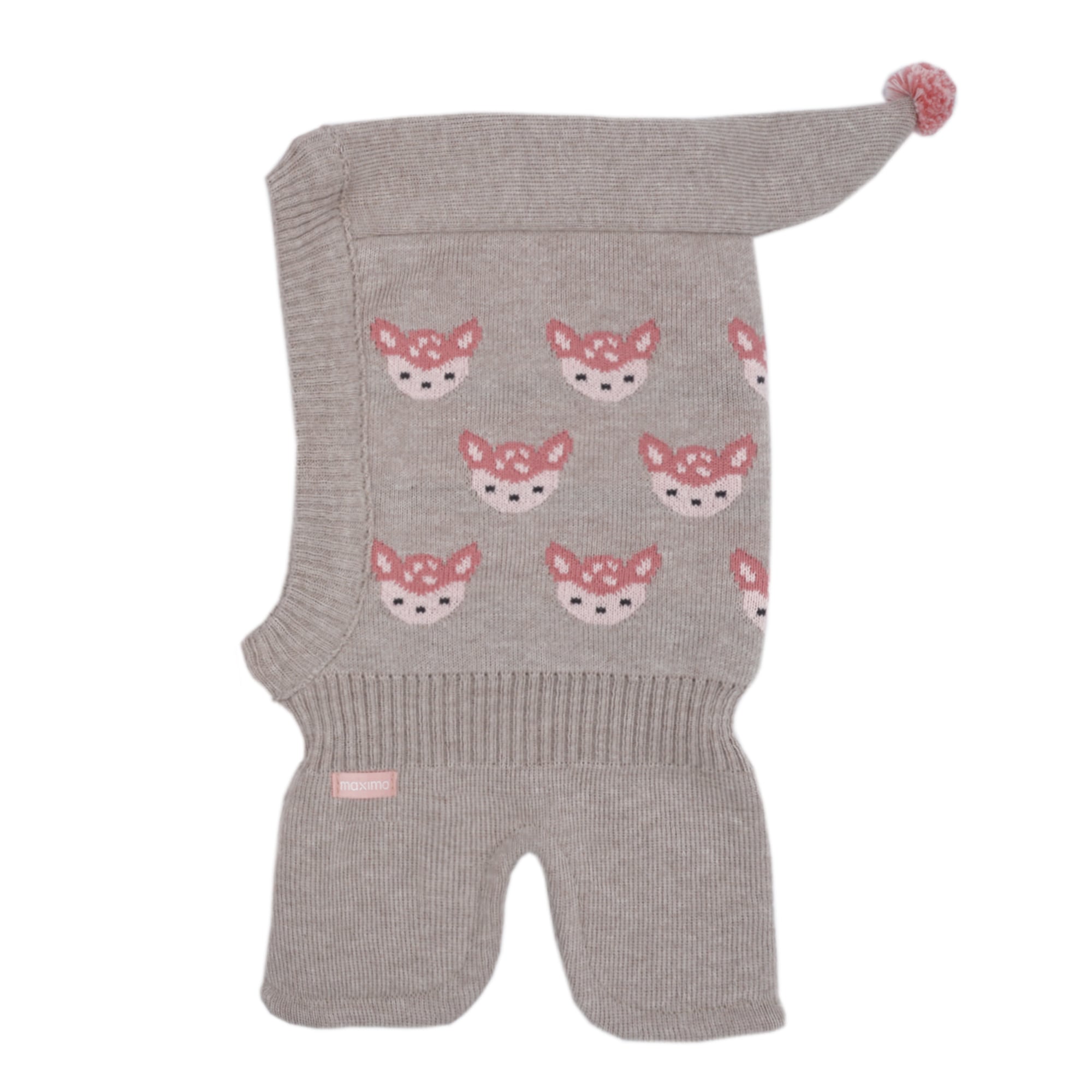 Schlupfmütze MAXIMO, Baby, Gr. 49, buchemeliert, Strick, Baumwolle, gemustert, Mützen, Baumwolle, doppelt gestrickt, Ausgenähtes Halsteil, kurzer Zipfel Image
