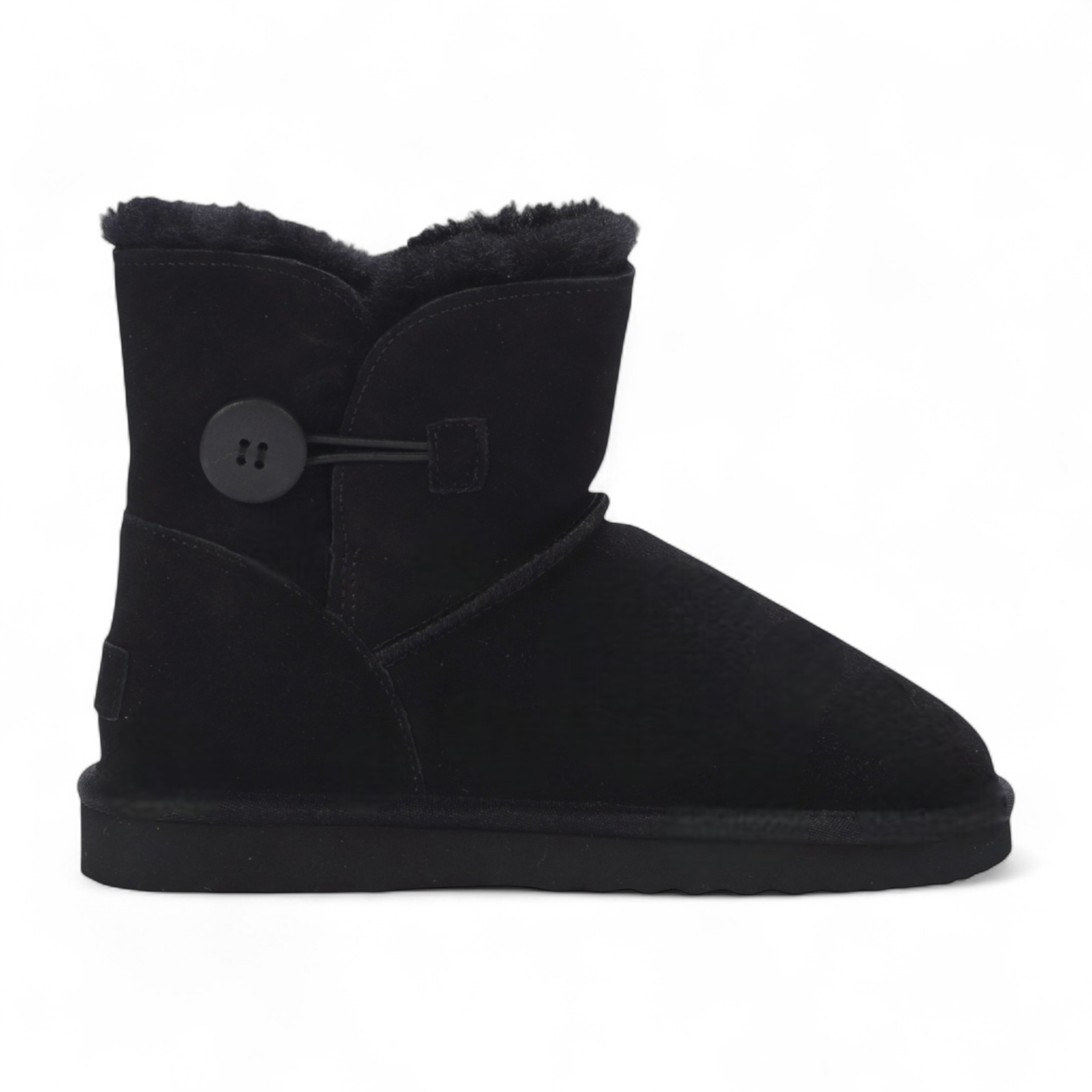 Damen Schaffell Wildleder Hellbraun Braun Ankle Bootie Warme Winterstiefel - Alpine