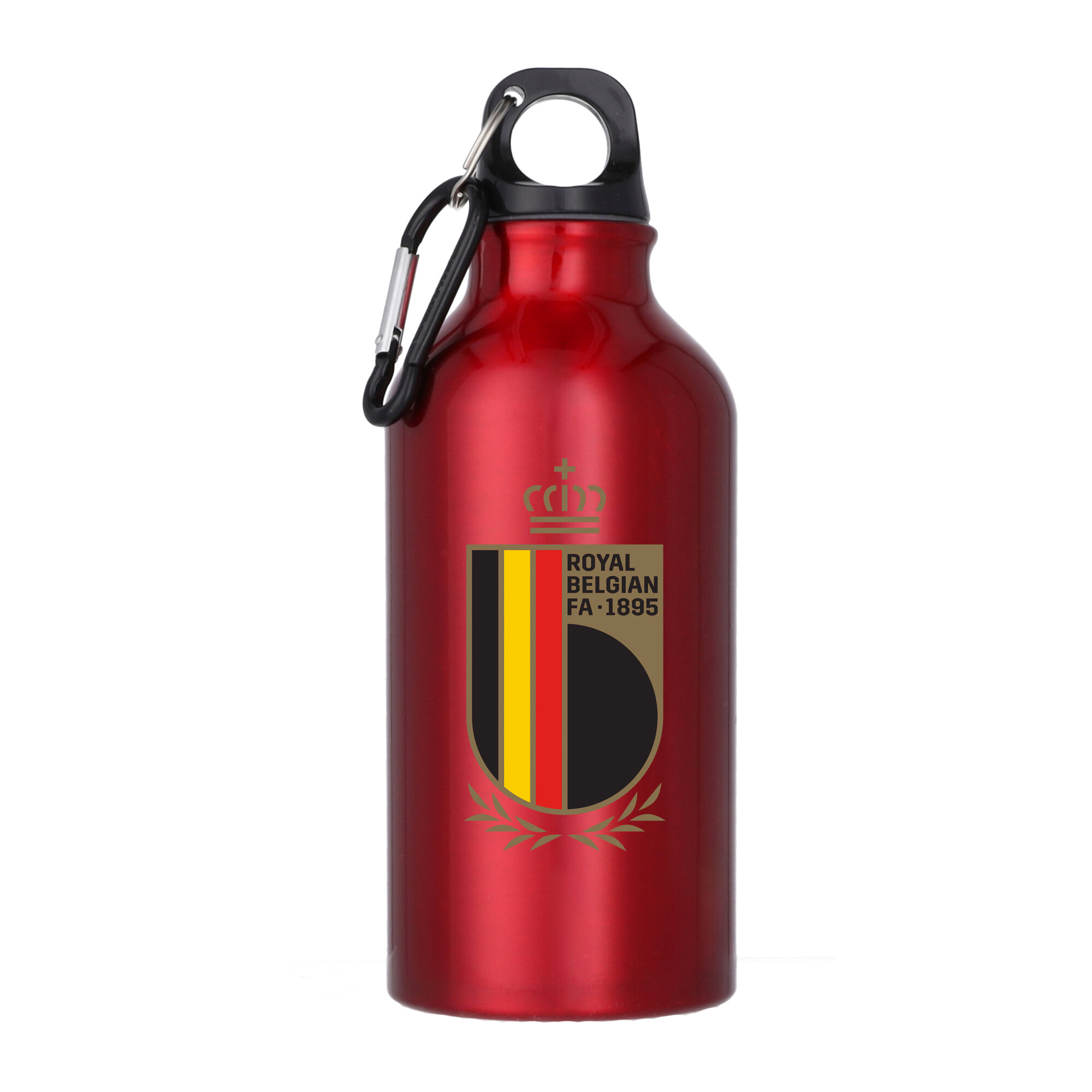 Aluminium-Trinkflasche mit Logo der belgischen Nationalmannschaft, 400 ml, Rot Image
